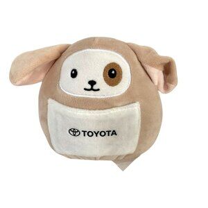 Toyota Plush Stuffed Animal Doll Toy 6 in Tall Beige White